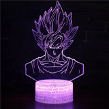 Dragon Ball Son Goku Lámpara De Mesa 3d Regalo Creativo Vi