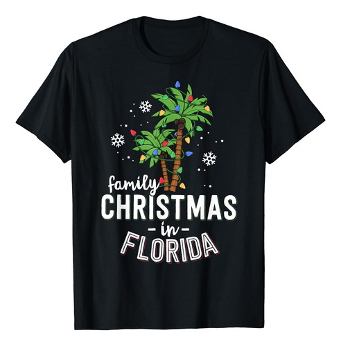 Familia Navidad En Florida Palmeras Navidad Playa Vacaciones