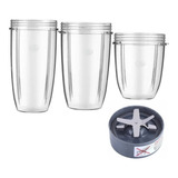 Paquete 3 Vasos Nutribullet Y Aspa Cuchilla