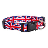 Collar De Perro Con Bandera Británica De Cachorro Nativo Uni