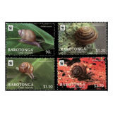 2012 Wwf Fauna- Caracoles- Rarotonga Isla Cook (sellos) Mint