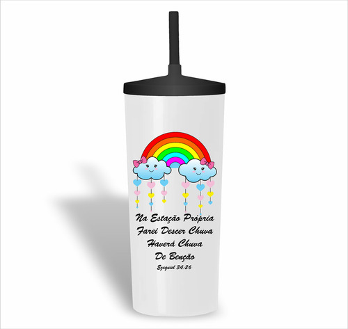 40 Copo Personalizado Chuva De Benção S039 0987