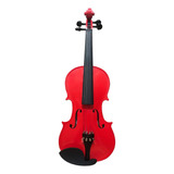 Violin Pearl River Mv005rd 4/4 Estudiante Rojo Con Estuche