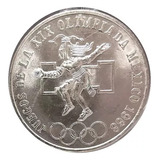 Moneda 25 Pesos Olímpica Original Plata 0720 1968 Con Brillo