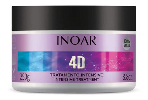 Mascara 4d Inoar 250gr Vegano Belleza En 4 Dimensiones