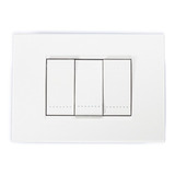 Interruptor Triple 9/32 10 Blanco Living Light (precio X Ud)