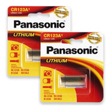 2 Baterias Panasonic Cr123a 3v Lithium