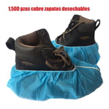 1500 Cubre Zapato Azul Anti Derrapante Desechable Resistente