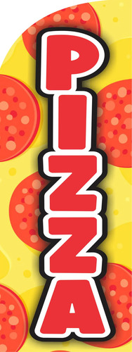 Bandera Publicitaria Pizzería (2metros)
