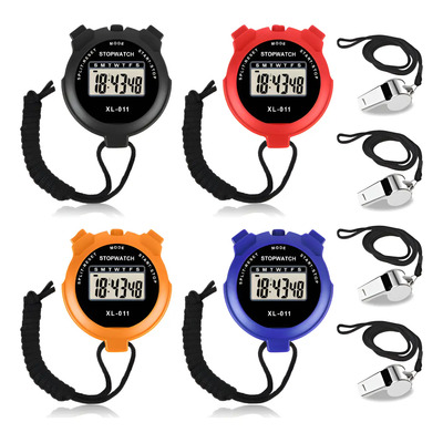 8 Pz Cronómetros Digital Profesional Para Deporte Y Silbatos | MercadoLibre