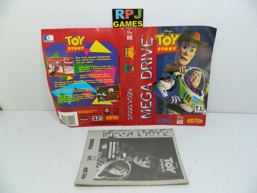 Só O Encarte Original Tectoy + Manual Toy Story Mega Drive