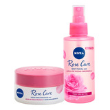 Combo Nivea Crema Hidratante Rose Care + Spray Mist Facial