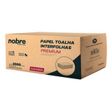 Papel Toalha Interfolia C/2000un 22,5x20,5cm Celulose Virgem - Nobre