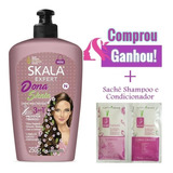 Dona Skala Creme Para Pentear 3 Em 1 Com Termoprotetor Skala