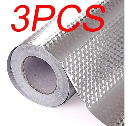 3pc Folha De Alumínio Papel De Cozinha Impermeável Adesivo