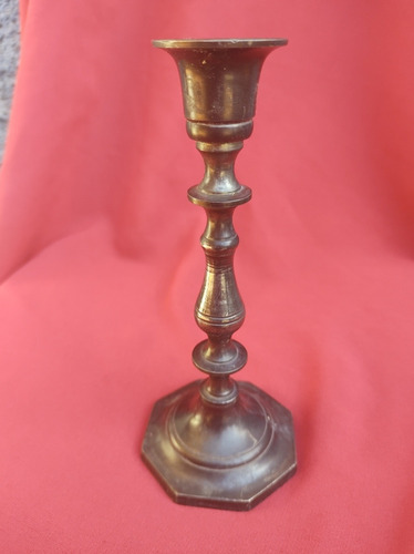 Candelabro Bronce Antiguo Pintado Negro