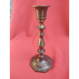 Candelabro Bronce Antiguo Pintado Negro