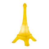 Luminária Abajur De Mesa Quarto Torre Eiffel Paris Cor Da Estrutura Amarelo
