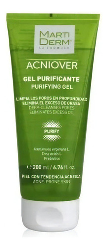 Martiderm Acniover Gel Limpieza Facial Purificante - 200 Ml Tipo De Piel Mixta