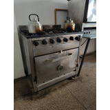 Cocina Industrial 6 Hornallas + Horno (4 Bandejas)