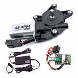 Motor 12v Dc 45 Rpm Com Redução + Pwm Controlador + Fonte