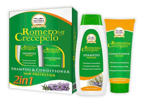 Kit Capilar Romero Crecepelo Nevada Shampoo+acondicionador 