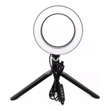 Aro De Luz Led 16cm ,video Foto Maquillaje + Tripode De Mesa