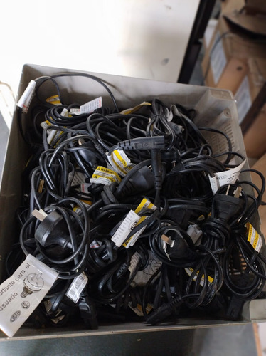 Lote De 50 Unidades De Cable De Alimentacion Tipo 8 