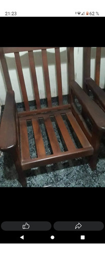 Sillones De Algarrobo Con Sus Almohadones 