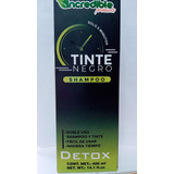 Shampoo Tinte Negro Detox Incredible 400 Ml Solo En 5 Minuto