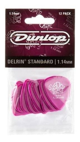 Uñetas Jim Dunlop 41p 1.14 Delrin 500 Pack X 12