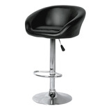 Silla De Bar Barra Moderna Negra Comoda Ajustable Altura