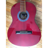 Guitarra Acustica Roja Clasica Española