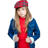 Jaqueta Jeans Feminina Infantil Menina Tendencia Destroyd