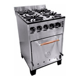 Cocina Industrial Familiar 4 Hornallas 57cm Eg Acero Inox 