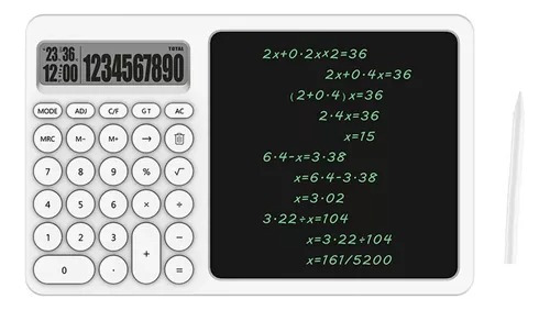 Calculadora Con Pizarra De Notas 28 Teclas Lcd Tactil Lapiz