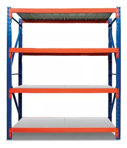 Estante Metálico Rack 200x200x60cm Sin Pernos 800kg