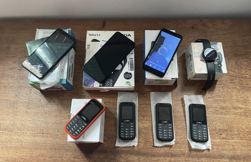 Lote De Celulares E Watch Nokia Alcatel Logic - No Estado