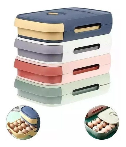 Organizador Protector De Huevos Con Fecha Egg Box