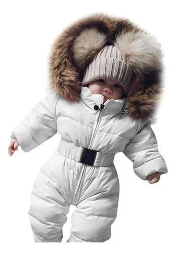 Pelele Infantil  Invierno Para Bebé, Chamarra Con Capuch