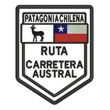 732 Ruta Carretera Austral Patagonía Chilena Parche Bordado