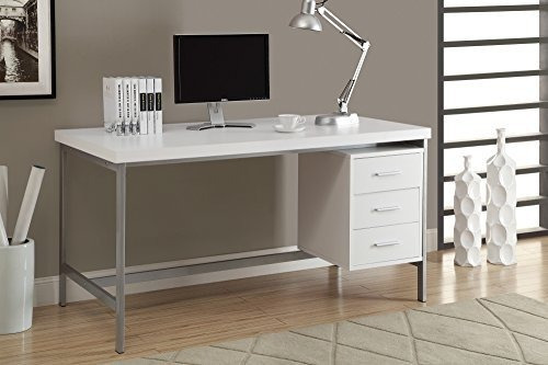 Monarch Hollowcoresilver Metal Office Escritorio 60 Pulgadas