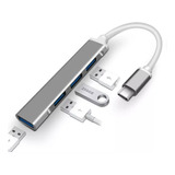 Adaptador Hub Tipo C A 4 Usb 3.0 Macbook Mac Pc Smartphone