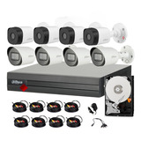 Kit 8 Camaras Bullet 2mp 4 Audio Dvr 1080p Lite Dahua 3tb