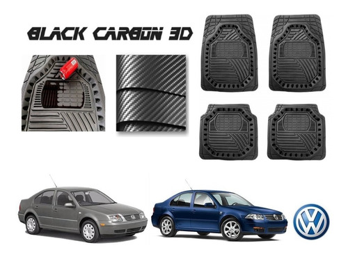 Tapetes Premium Black Carbon 3d Vw Jetta A4 1999 A 2010