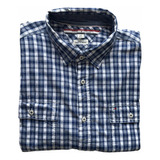 Camisa Tommy Hilfiger Hombre Manga Larga Talla L Cth044