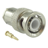 Conector Bnc 50 Ohms Macho Reto Prensa Cabo Rg/rgc-58 Lm-1