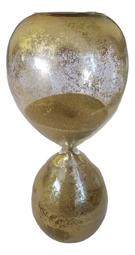 Reloj De Arena Brown Glitter 20cm. Y 60 Segúndos Decorativo