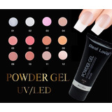 Polygel Powder Gel Real Love 30ml Molde F1 Nails Cor White-02
