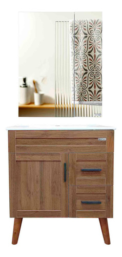 Kit Mueble Vanitorio Con Espejo Elegance 70x47cm